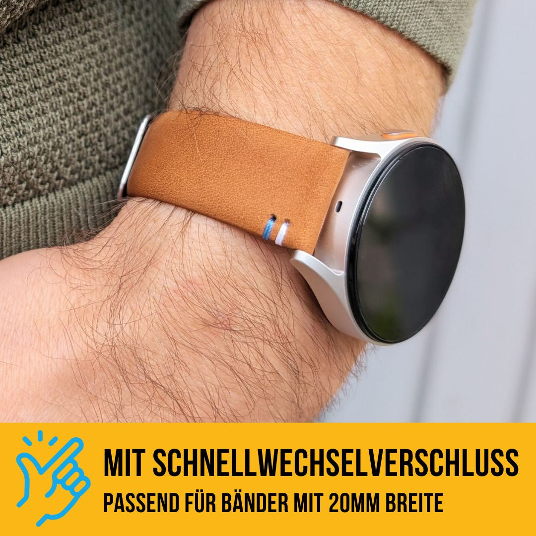 Armband für die Samsung Galaxy Watch aus Lederhosenleder