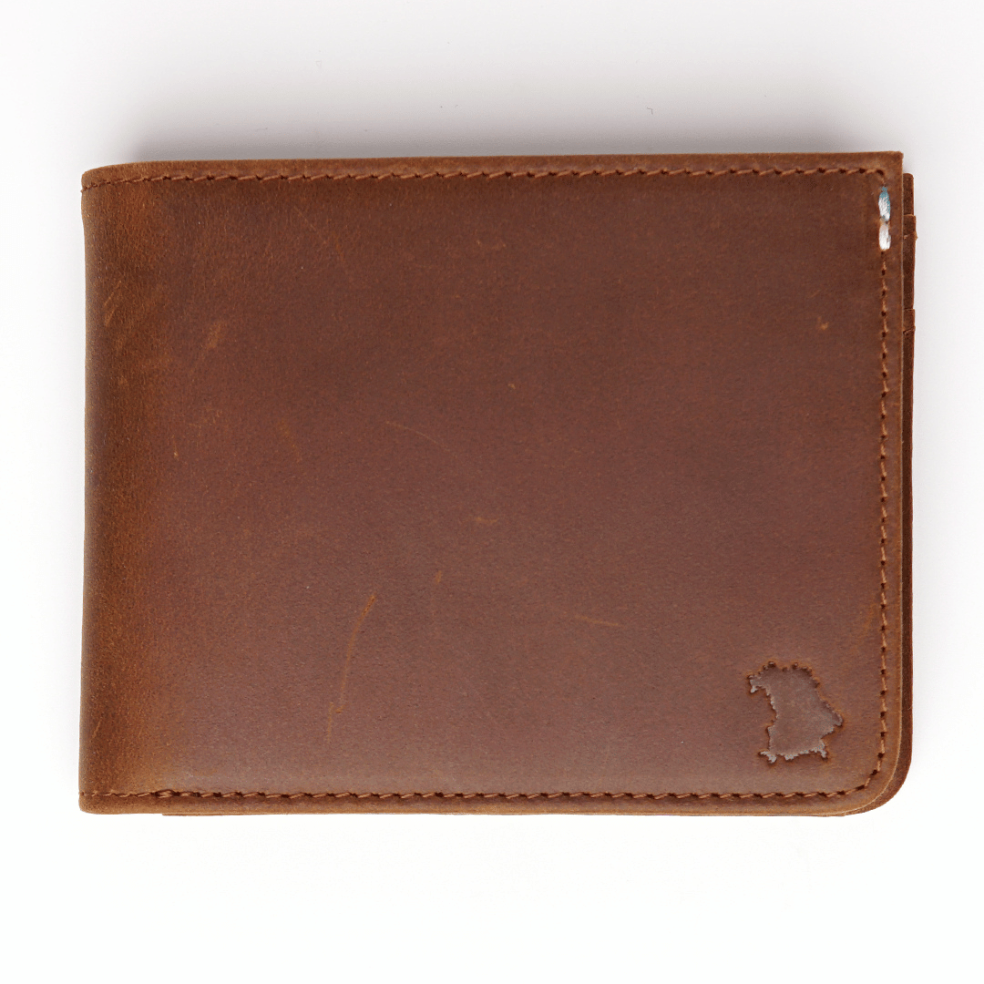 Geldbeutel aus Echtleder mit Münzfach