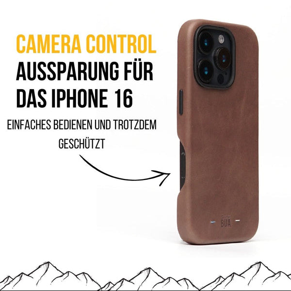 Leder Hülle für iPhone 16 mit MagSafe