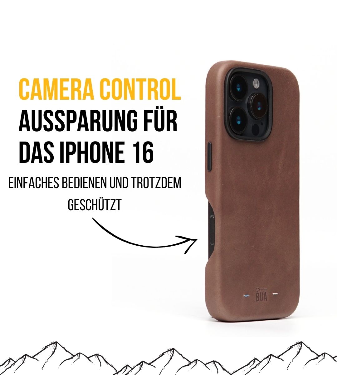 Leder Hülle für iPhone mit MagSafe | Braungrau