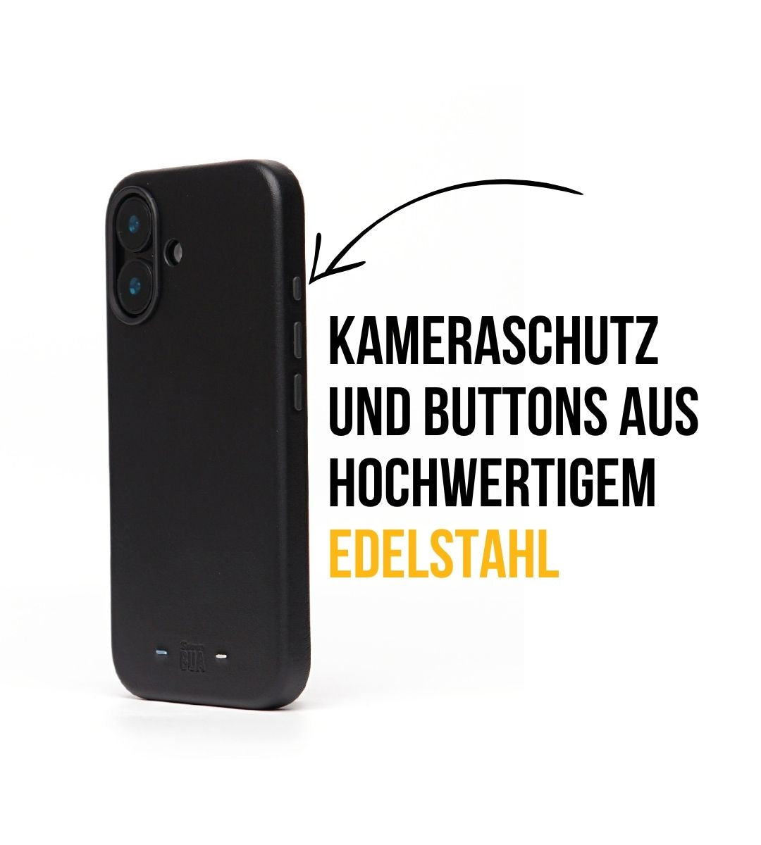 Set Hülle + Wallet | Leder Hülle für dein iPhone + Leder Wallet mit MagSafe Schwarz