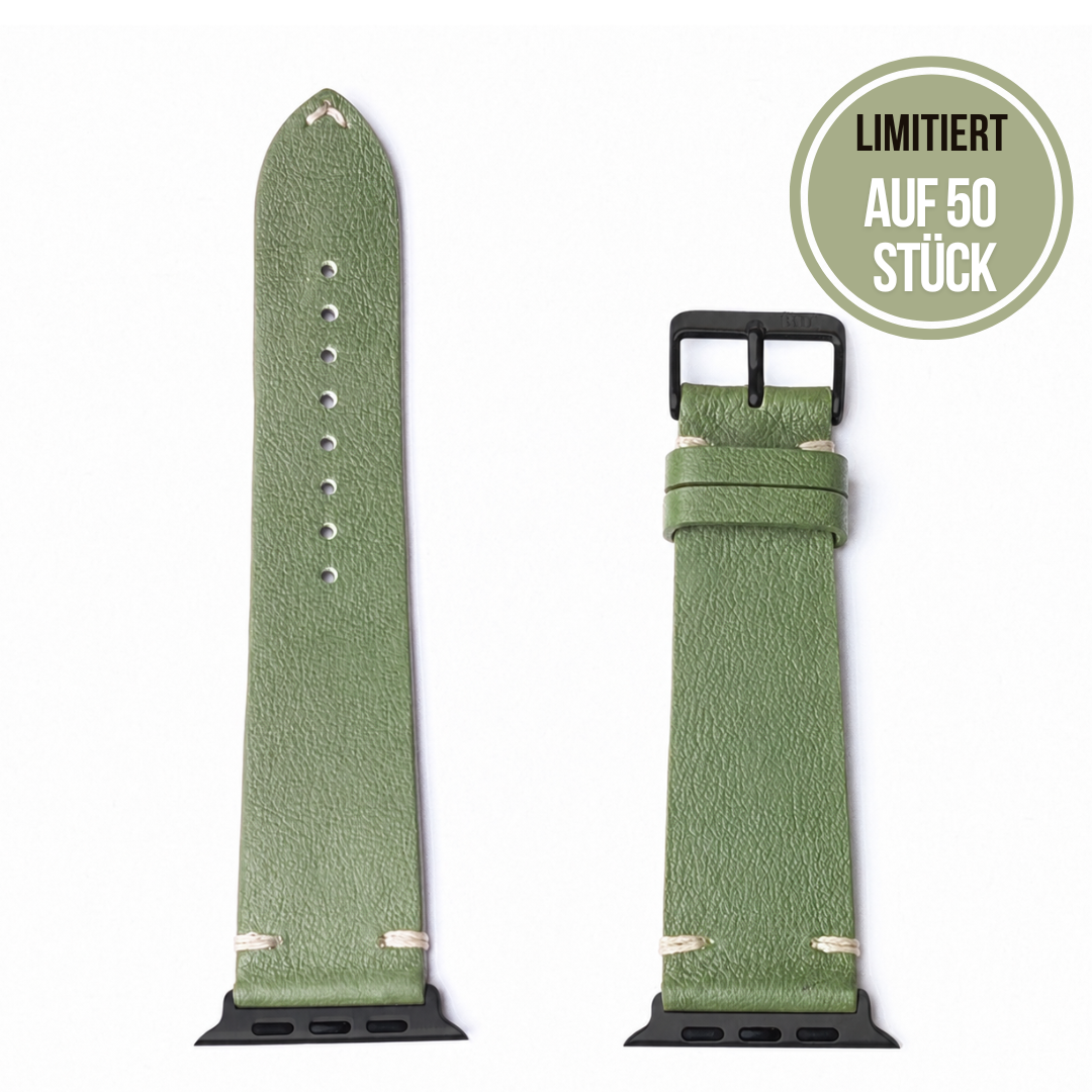 Limitiertes Wasserfestes Heinen Leder Armband für Apple Watch Ultra