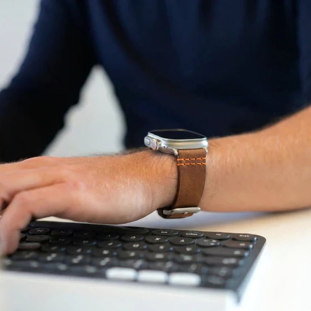 Wasserfestes Lederarmband für Apple Watch Ultra