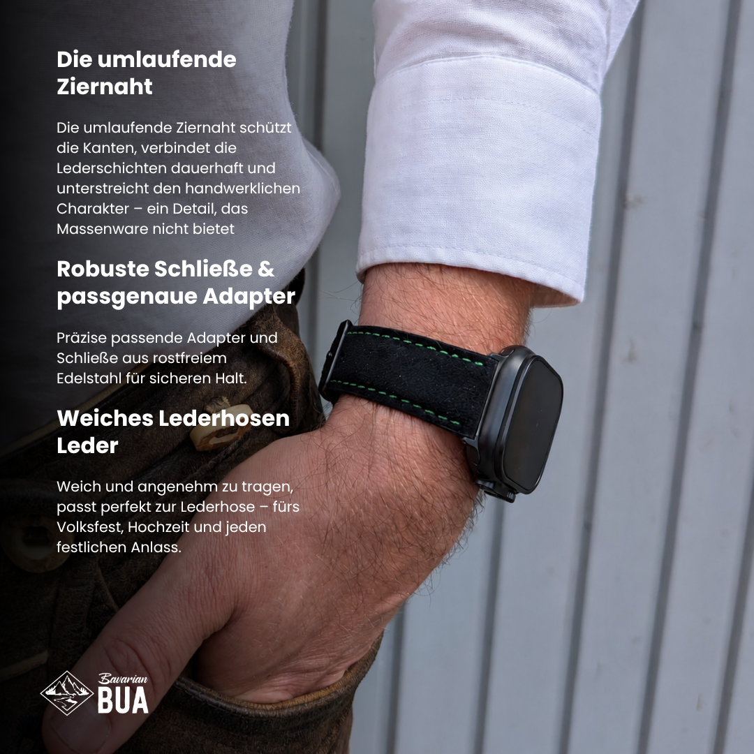 Lederhosenlederarmband für Apple Watch