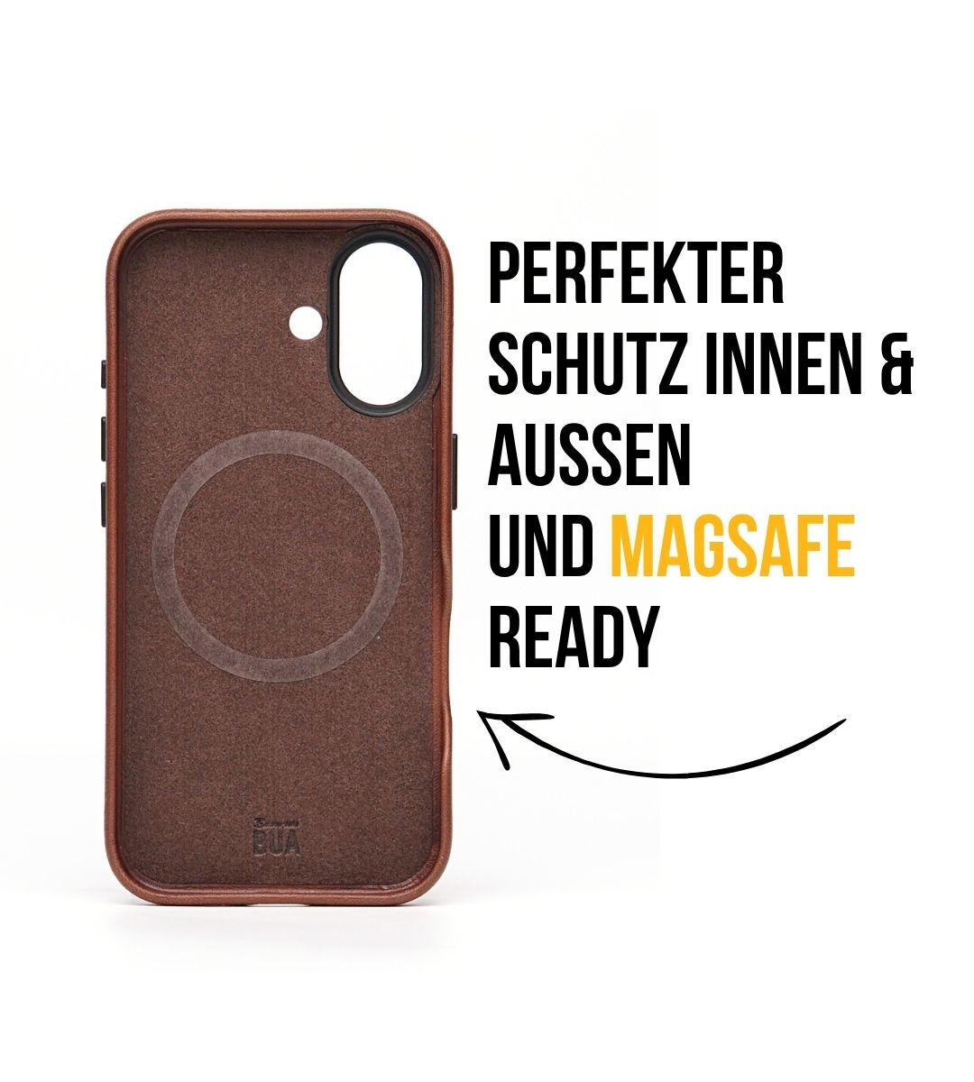 Set Hülle + Wallet | Leder Hülle für dein iPhone + Leder Wallet mit MagSafe Braun