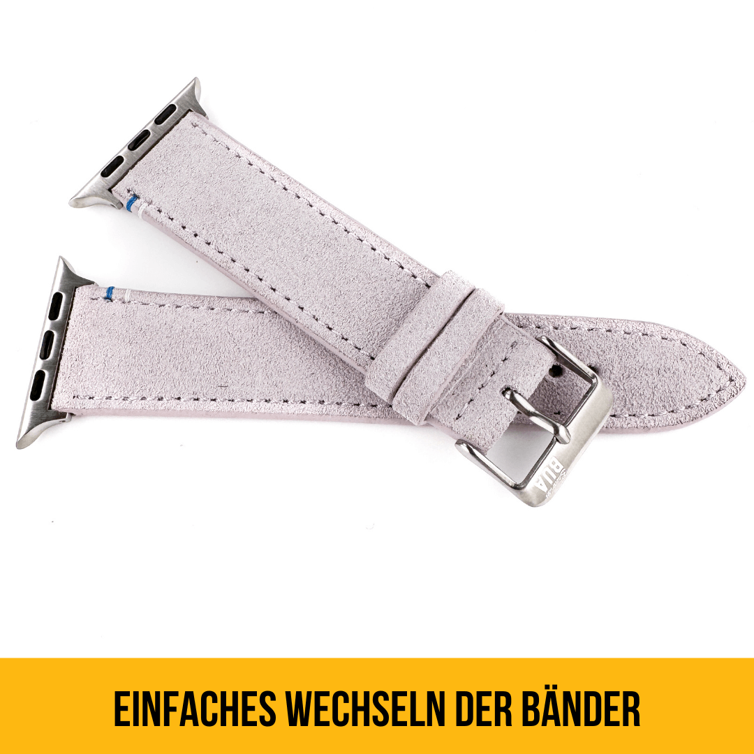 Damen Armband für die Apple Watch aus Wildleder