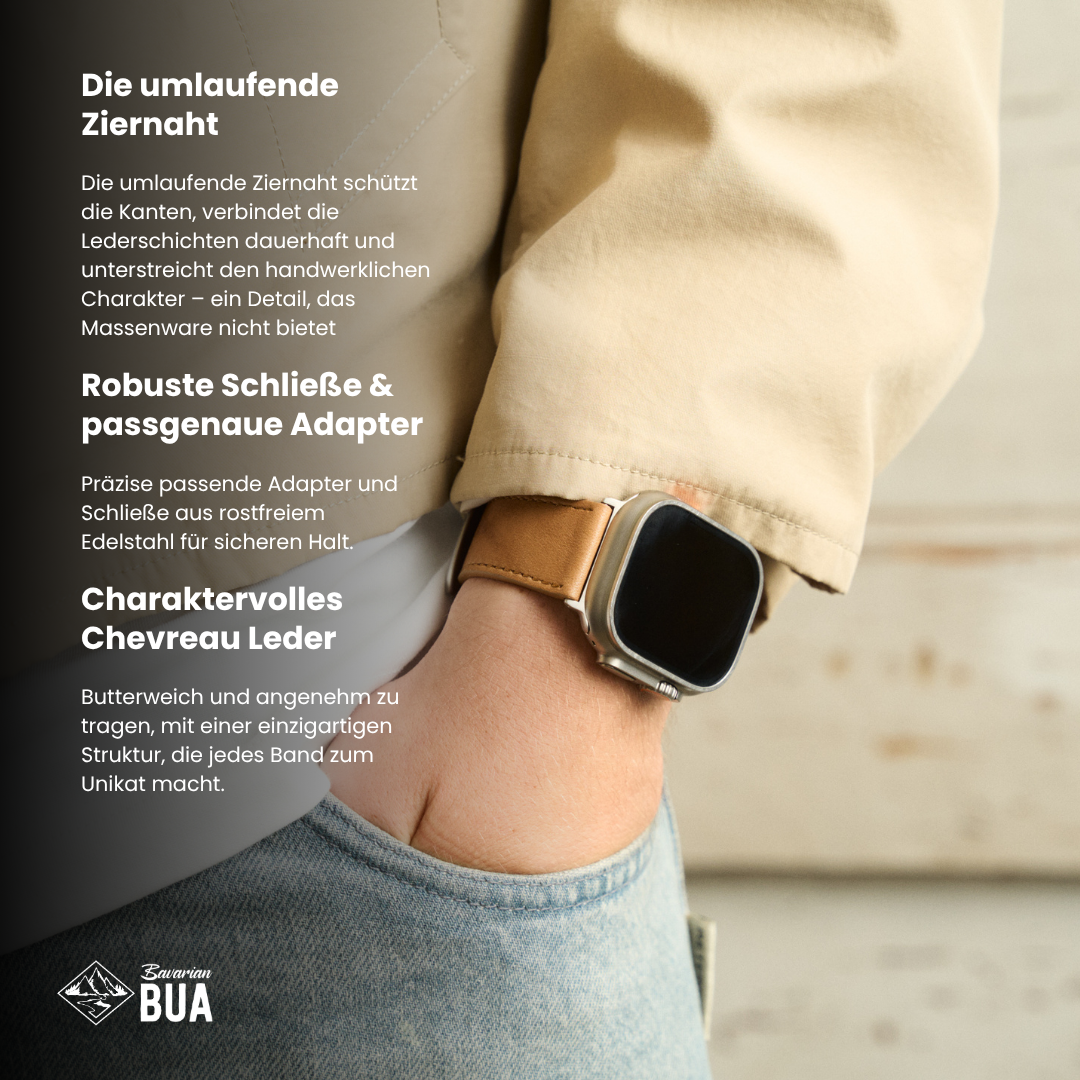Vintage Lederband für die Apple Watch