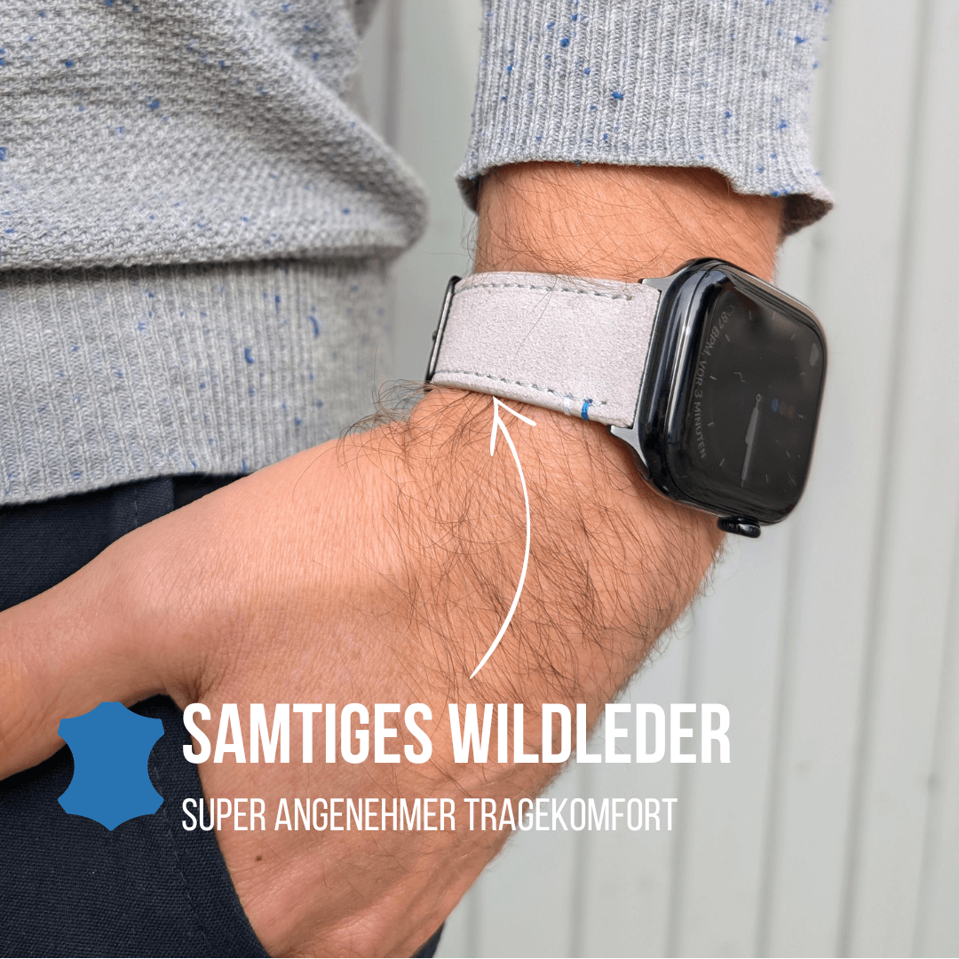 Damen Armband für die Apple Watch aus Wildleder