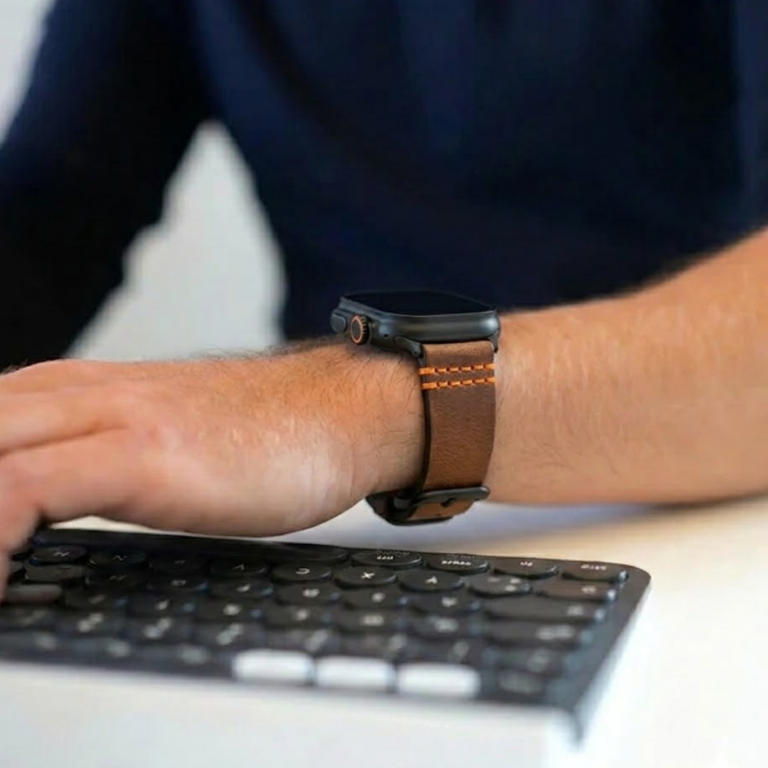 Wasserfestes Lederarmband für Apple Watch Ultra