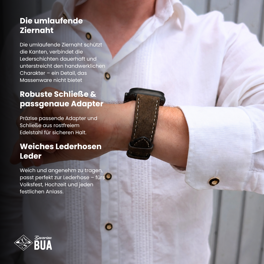 Lederhosenlederarmband für Apple Watch