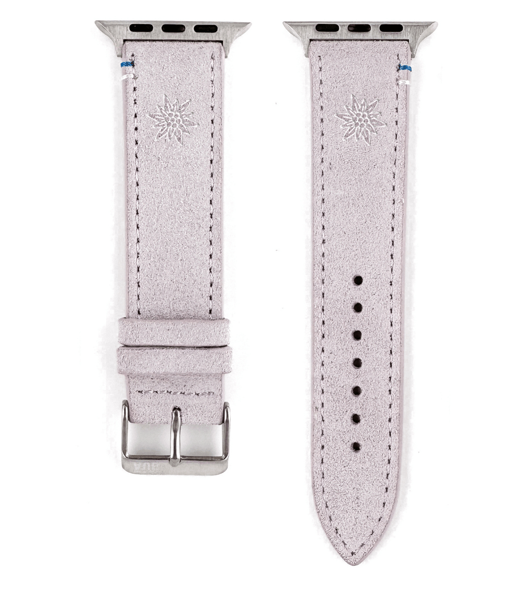 Armband für die Apple Watch aus Wildleder | Flieder Edelweiß