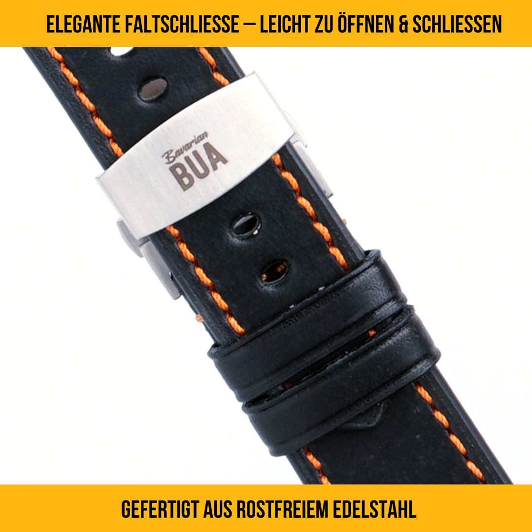 Robustes Armband für die Apple Watch Ultra aus Echtleder