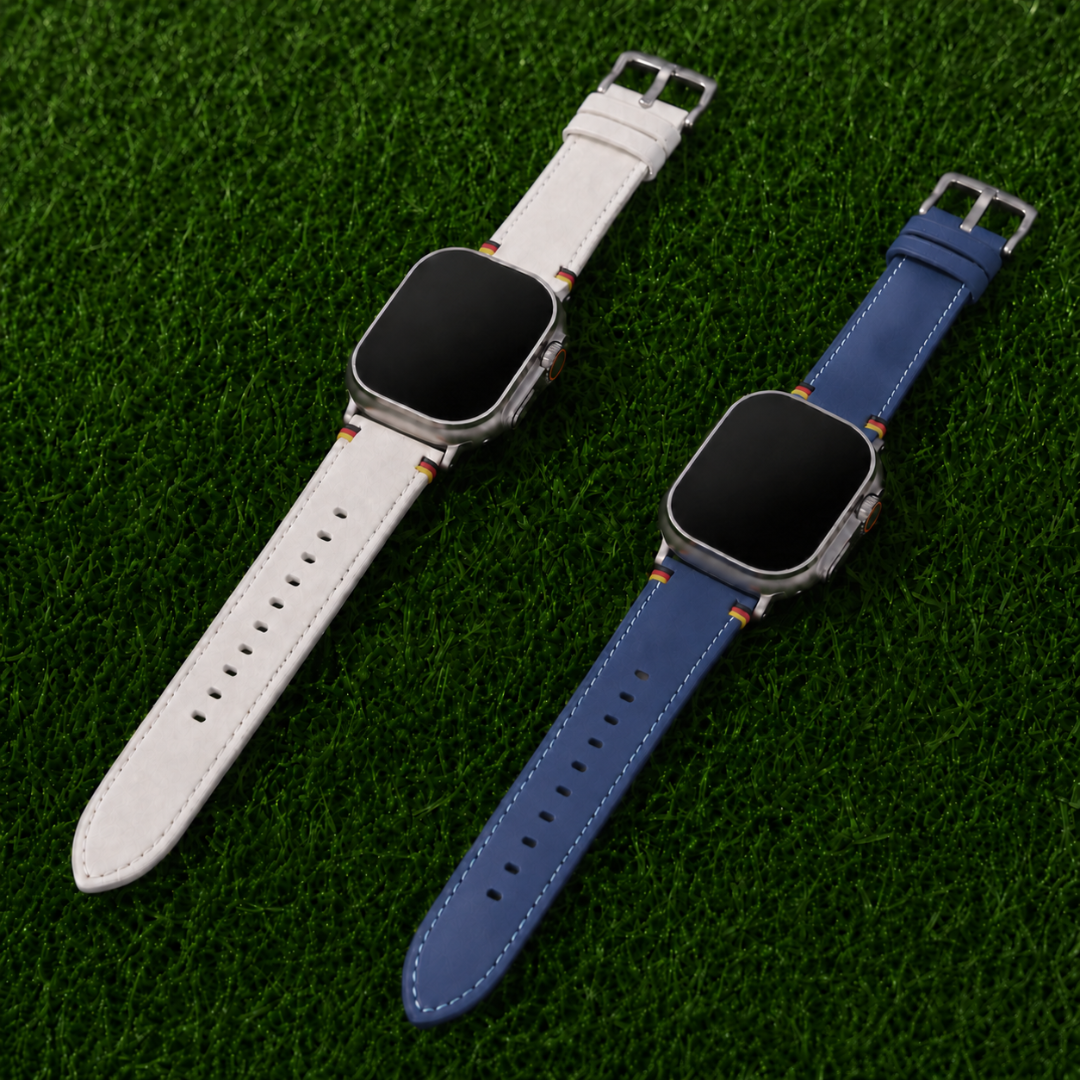 Deutschland Bänder für die Apple Watch Ultra auf dem Rasen