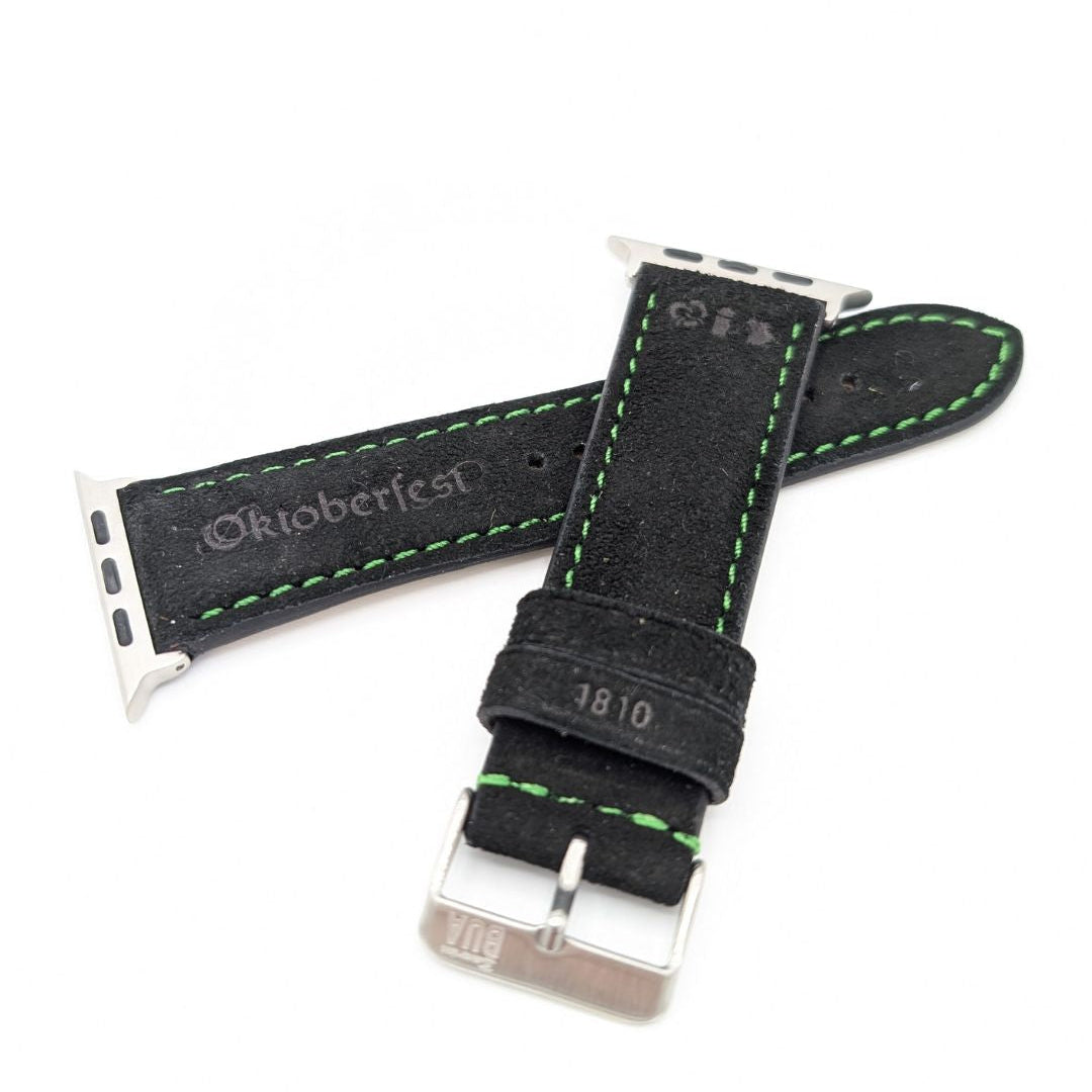 Oktoberfest™️ Lederhosenbandl für deine Apple Watch, schwarz