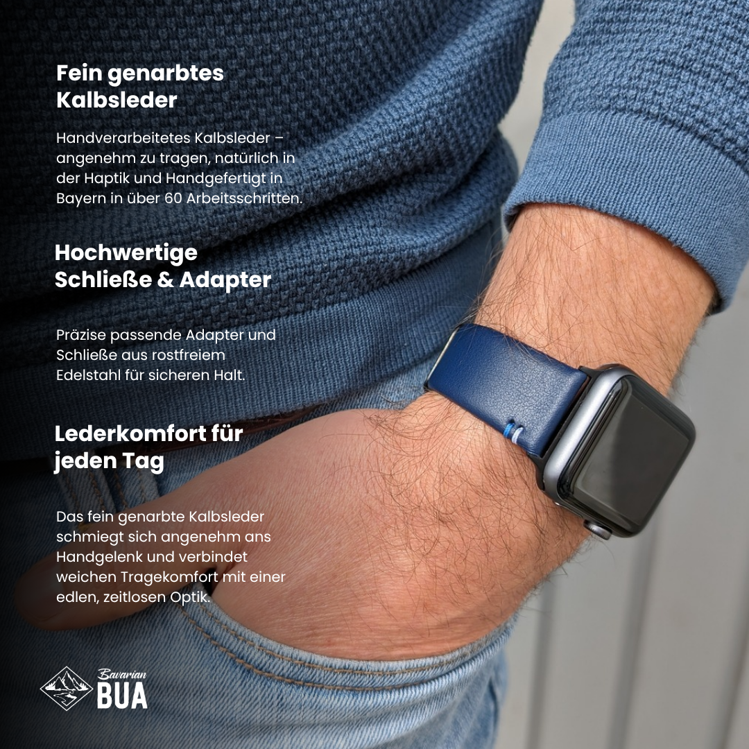 Armband für die Apple Watch aus Kalbleder