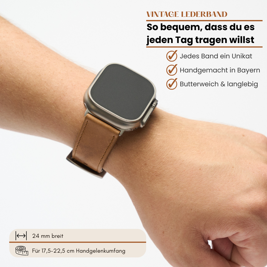 Vintage Lederband für die Apple Watch