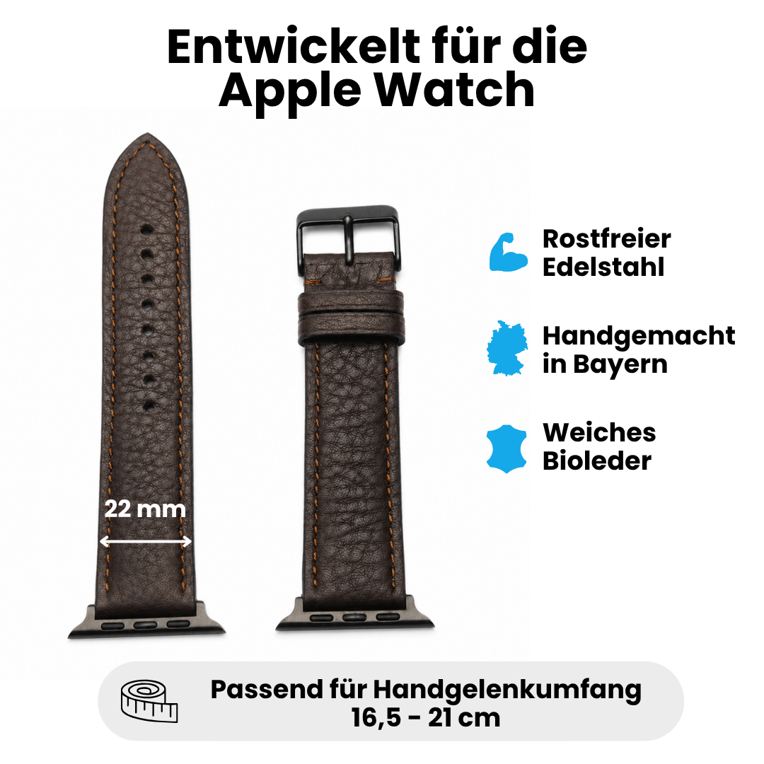 Biolederband für die Apple Watch