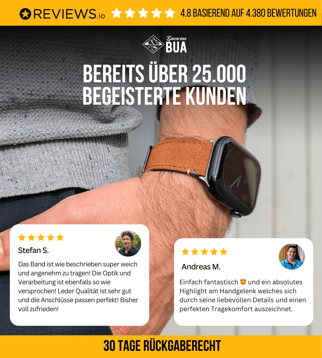 Armband für die Apple Watch aus Wildleder | Hellgrau Limited