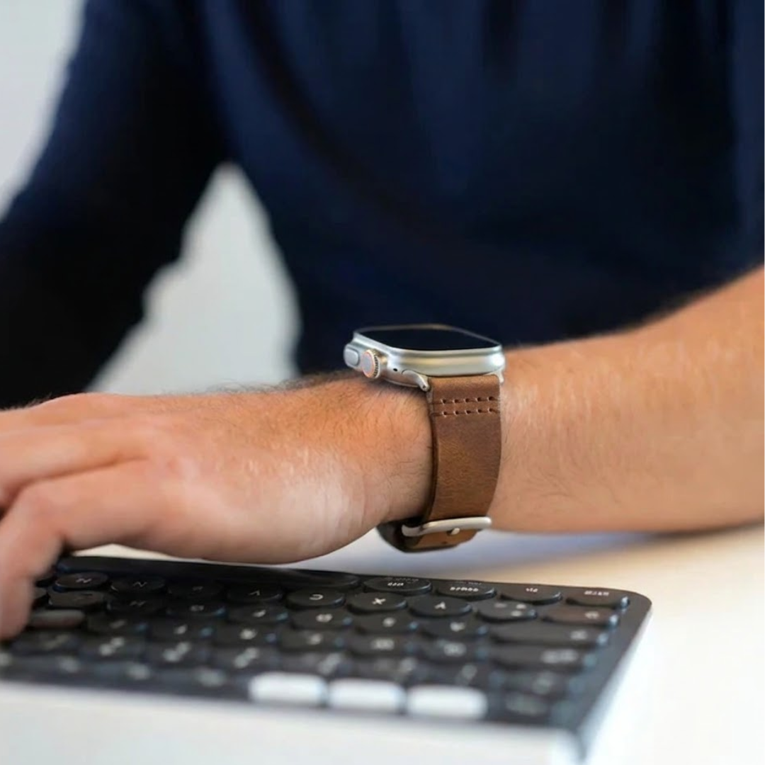 Wasserfestes Lederarmband für Apple Watch Ultra