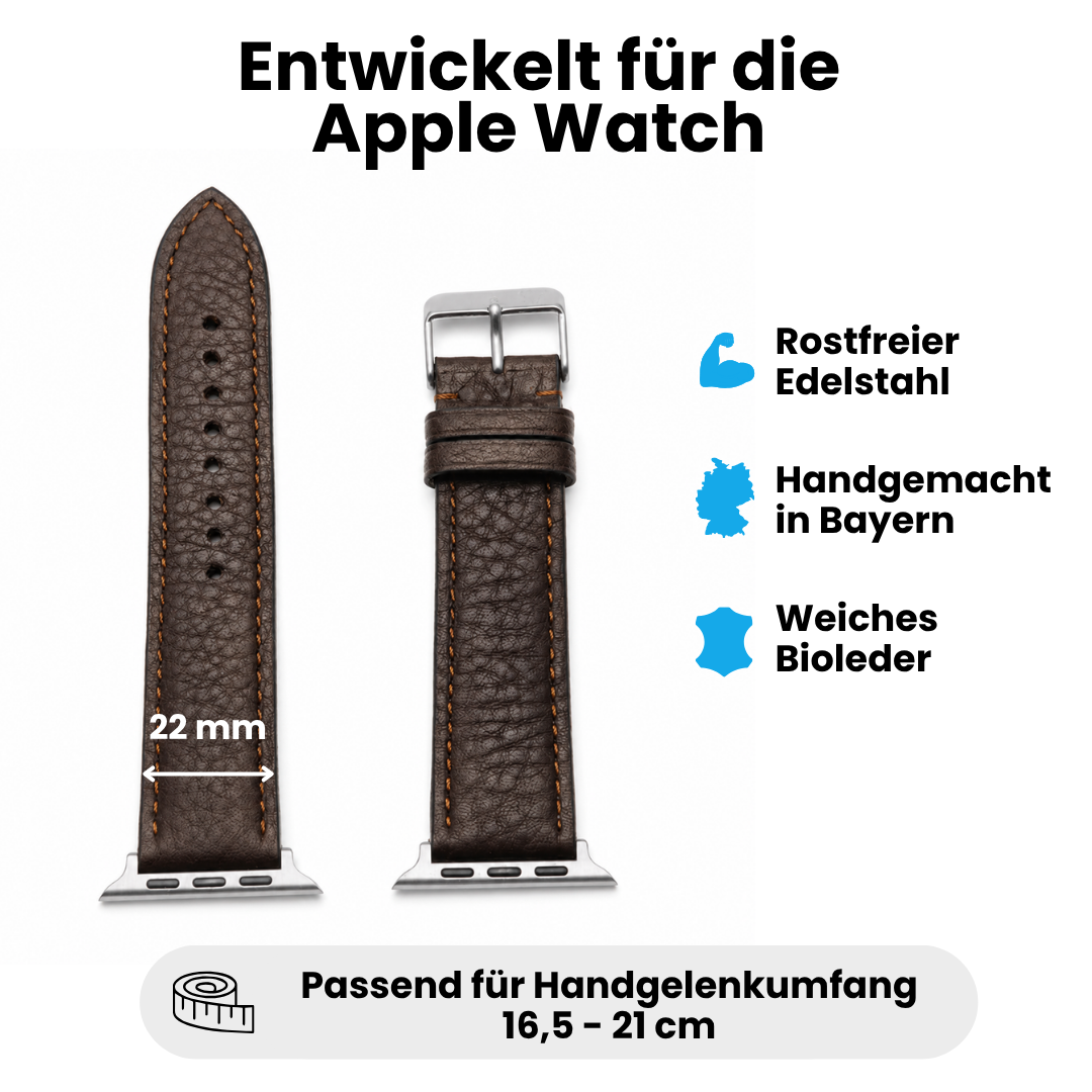 Biolederband für die Apple Watch