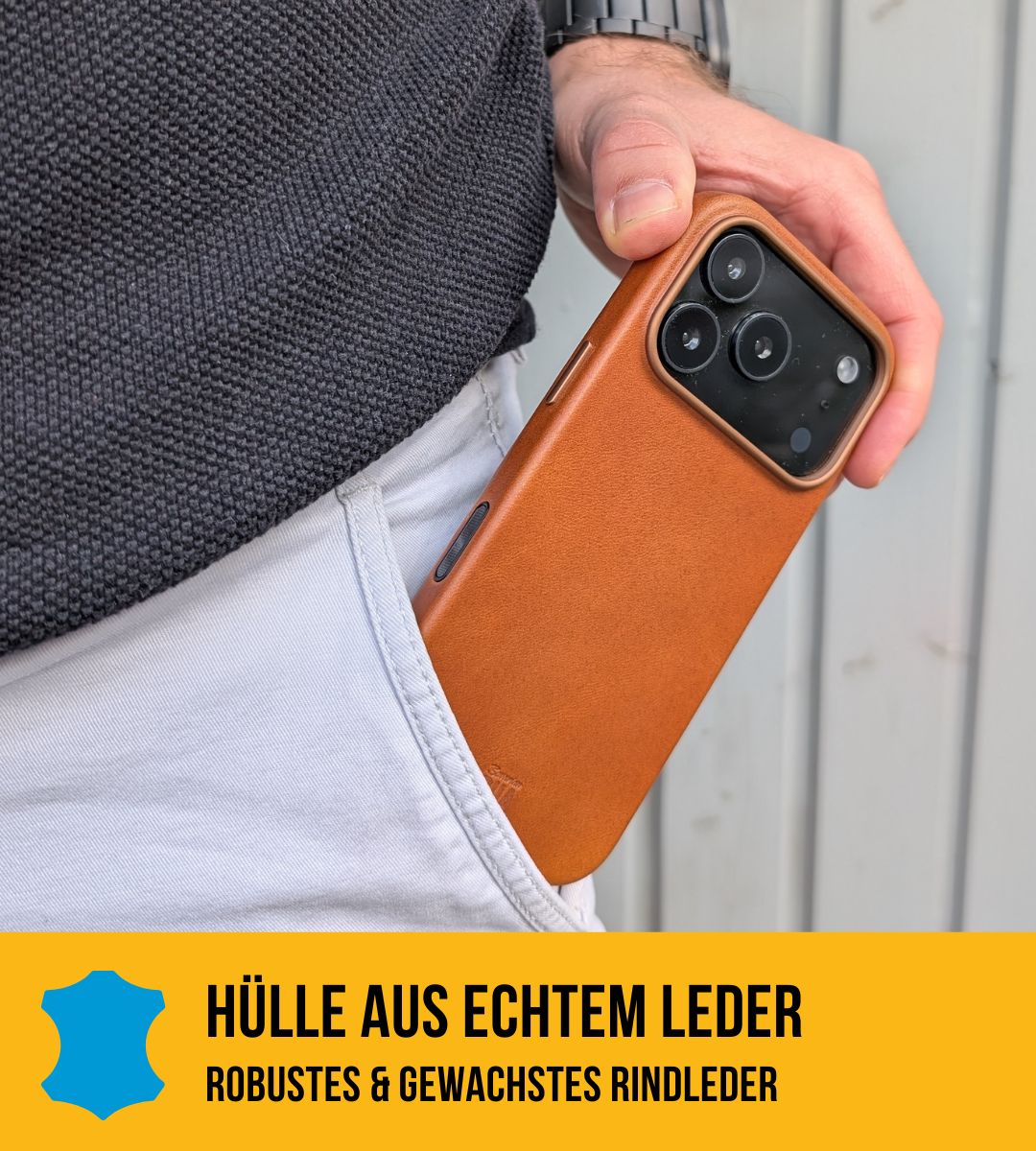 Set iPhone Hülle mit Band für die Apple Watch Ultra | Hellbraun