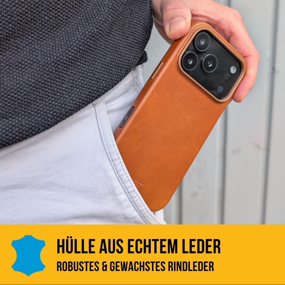 Set iPhone Hülle mit Band für die Apple Watch Ultra | Hellbraun