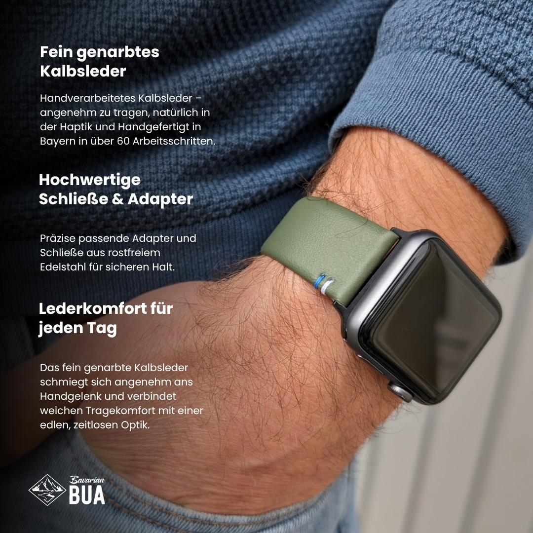 Armband für die Apple Watch aus Kalbleder