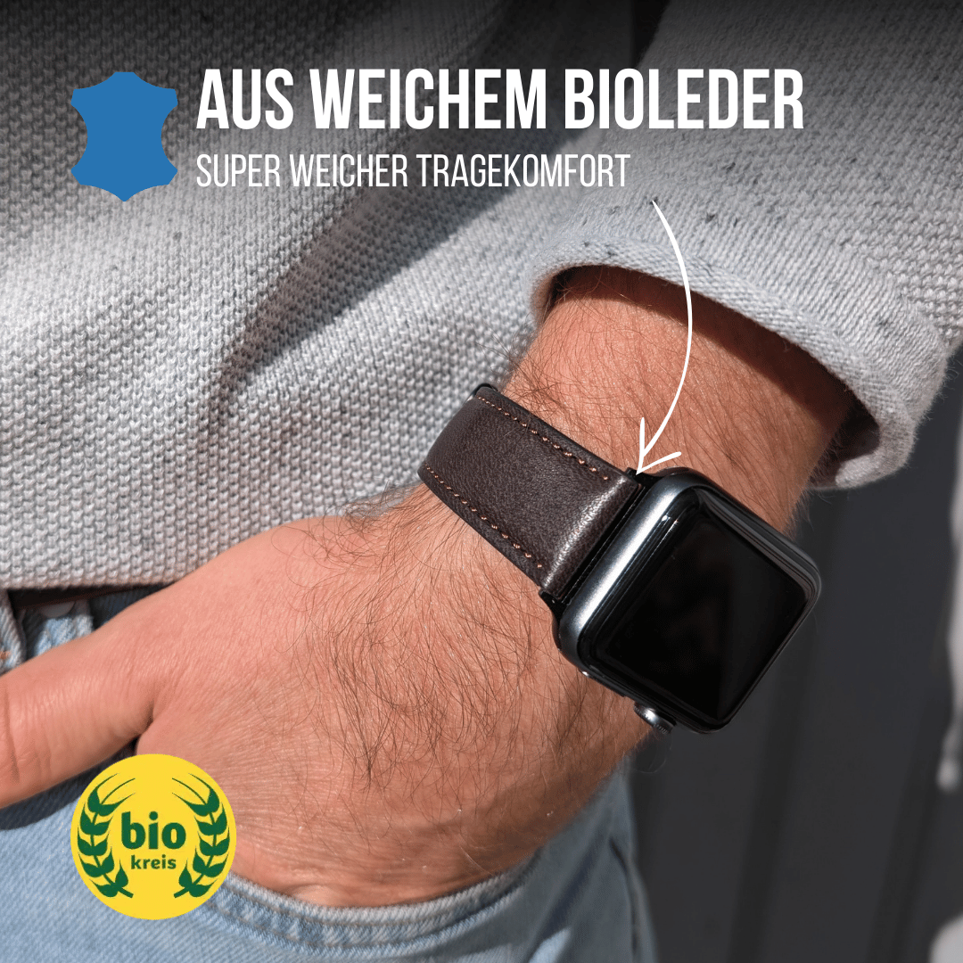 Biolederband für die Apple Watch
