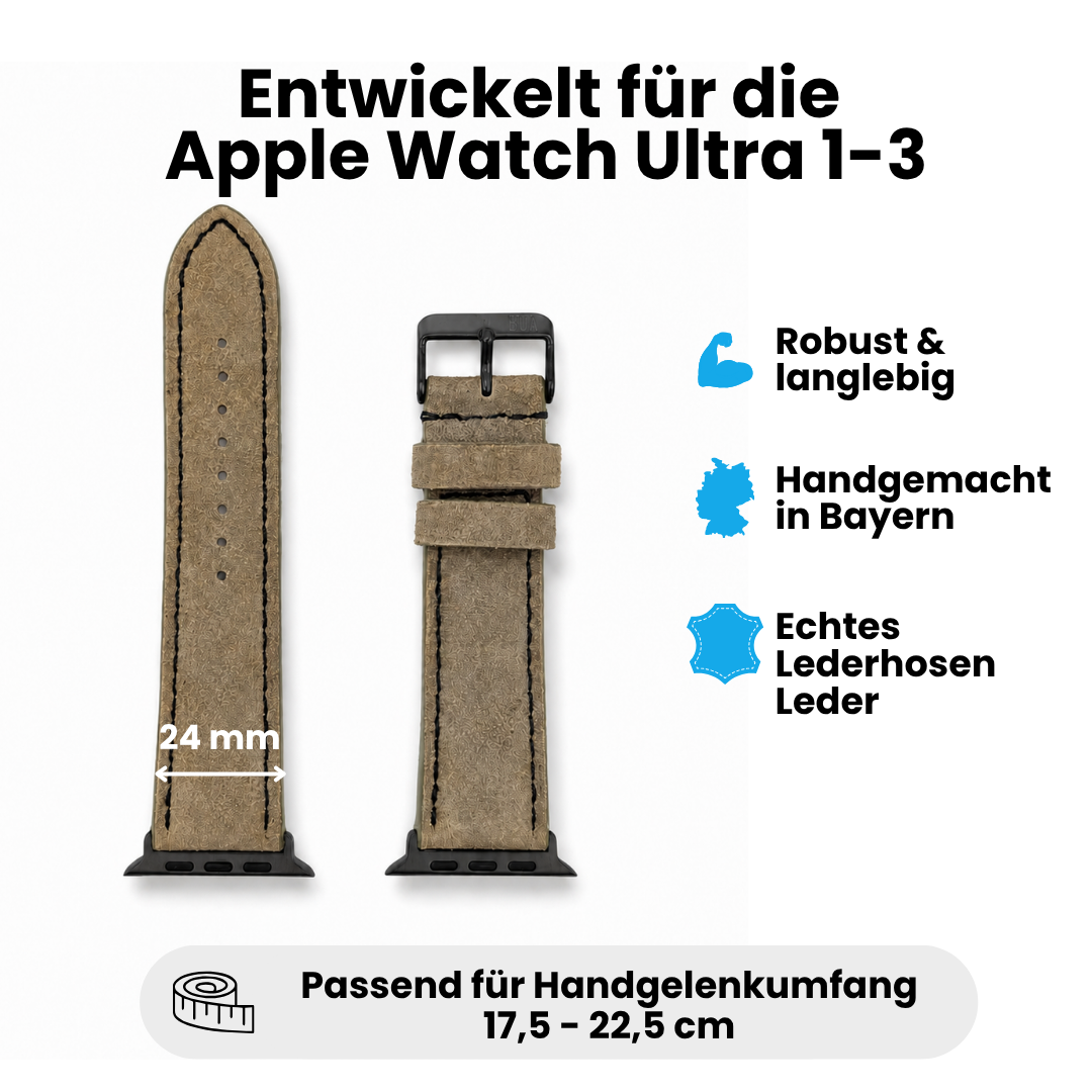 Lederhosenlederarmband für Apple Watch