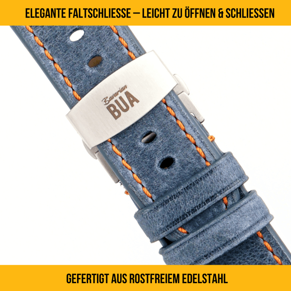 Robustes Armband für die Apple Watch Ultra aus Echtleder