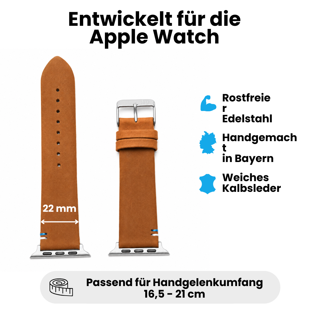 Armband für die Apple Watch aus Kalbleder