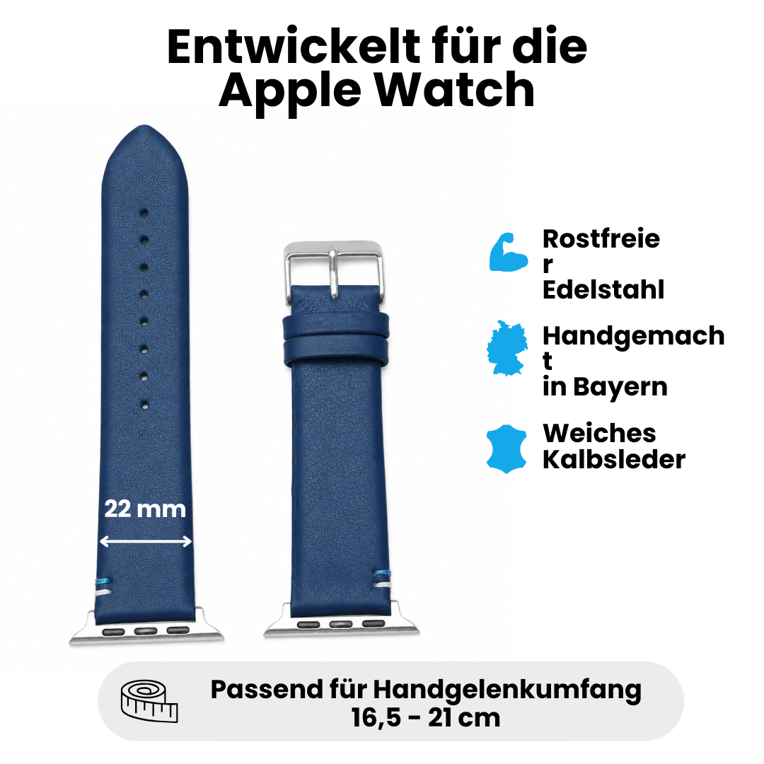 Armband für die Apple Watch aus Kalbleder