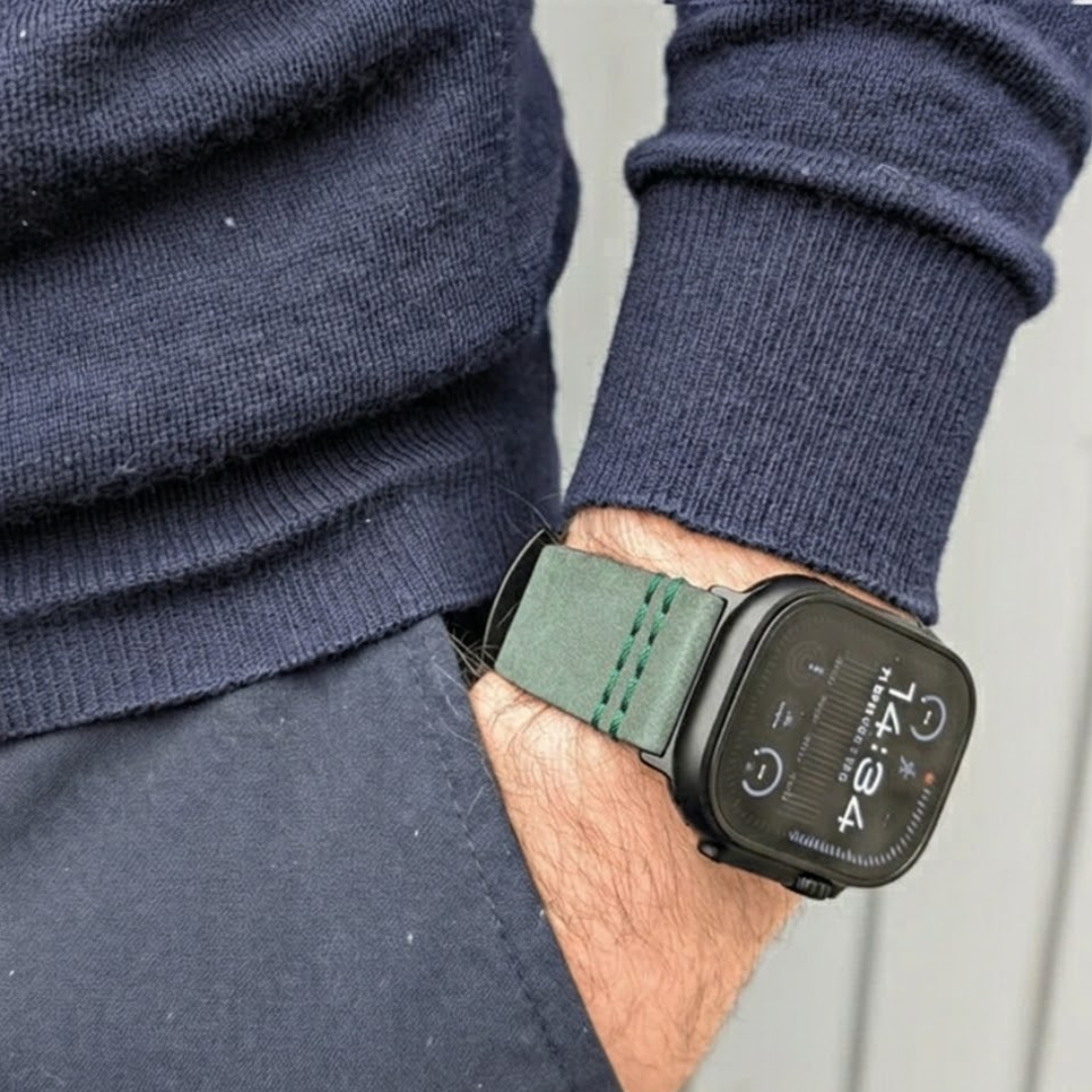 Wasserfestes Lederarmband für Apple Watch Ultra
