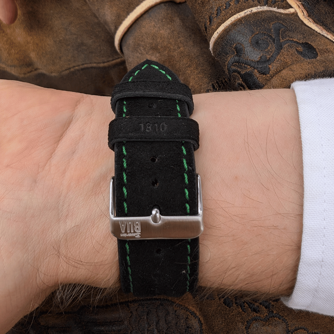Oktoberfest™️ Lederhosenbandl für deine Apple Watch, schwarz