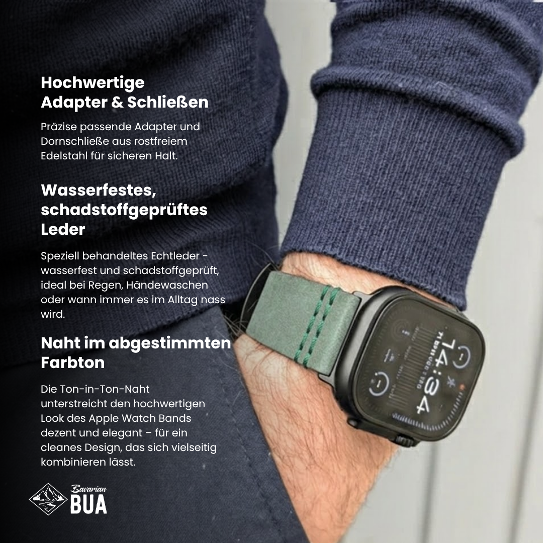 Wasserfestes Lederarmband für Apple Watch Ultra