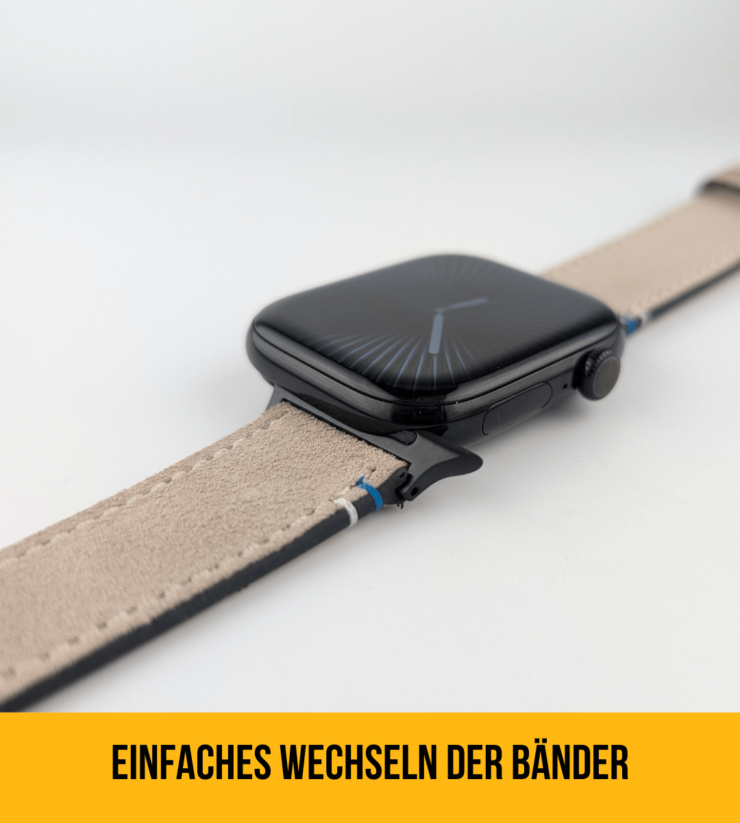 Armband für die Apple Watch aus Wildleder | Hellgrau Limited