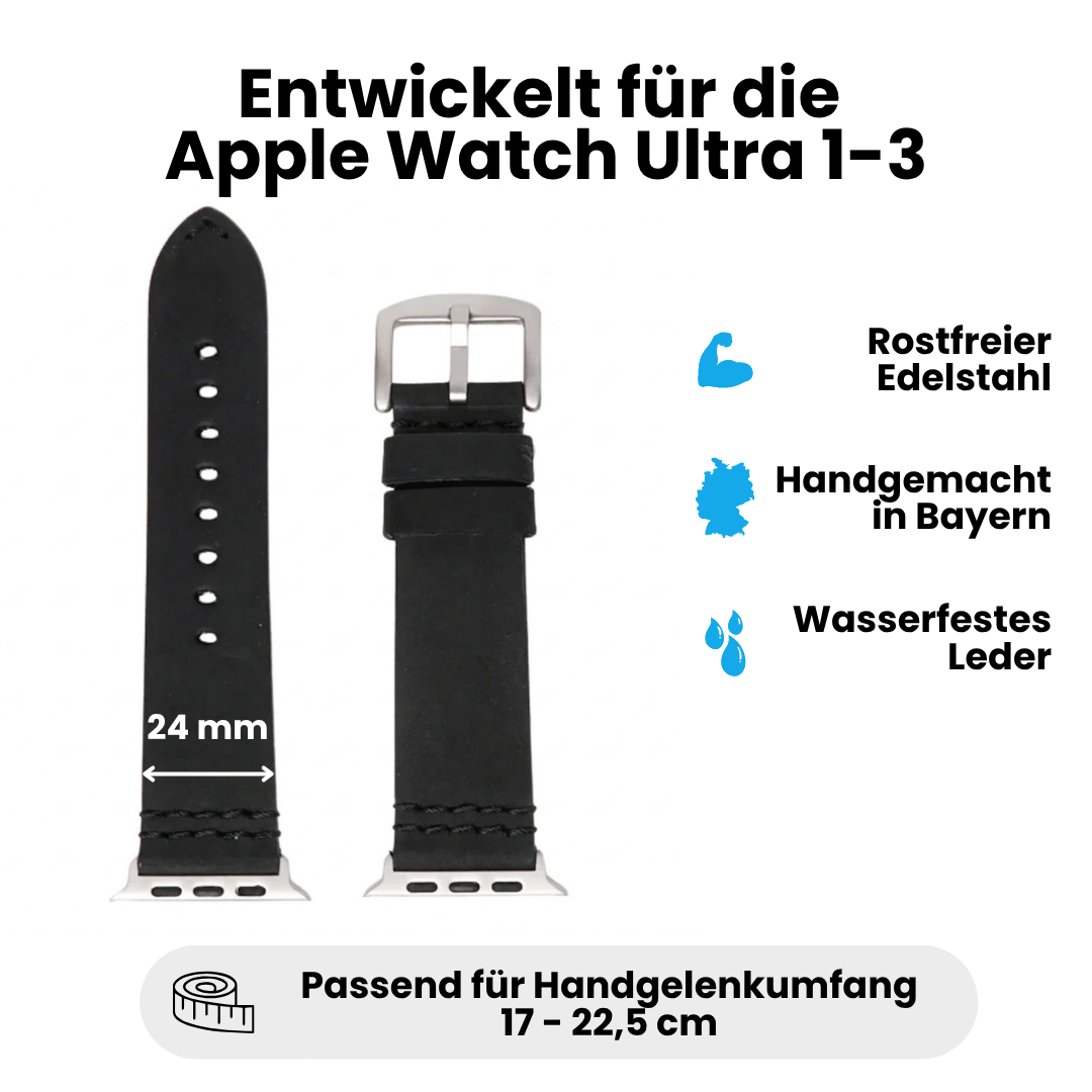 Wasserfestes Lederarmband für Apple Watch Ultra