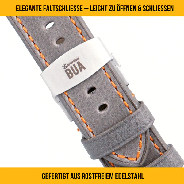 Robustes Armband für die Apple Watch Ultra aus Echtleder