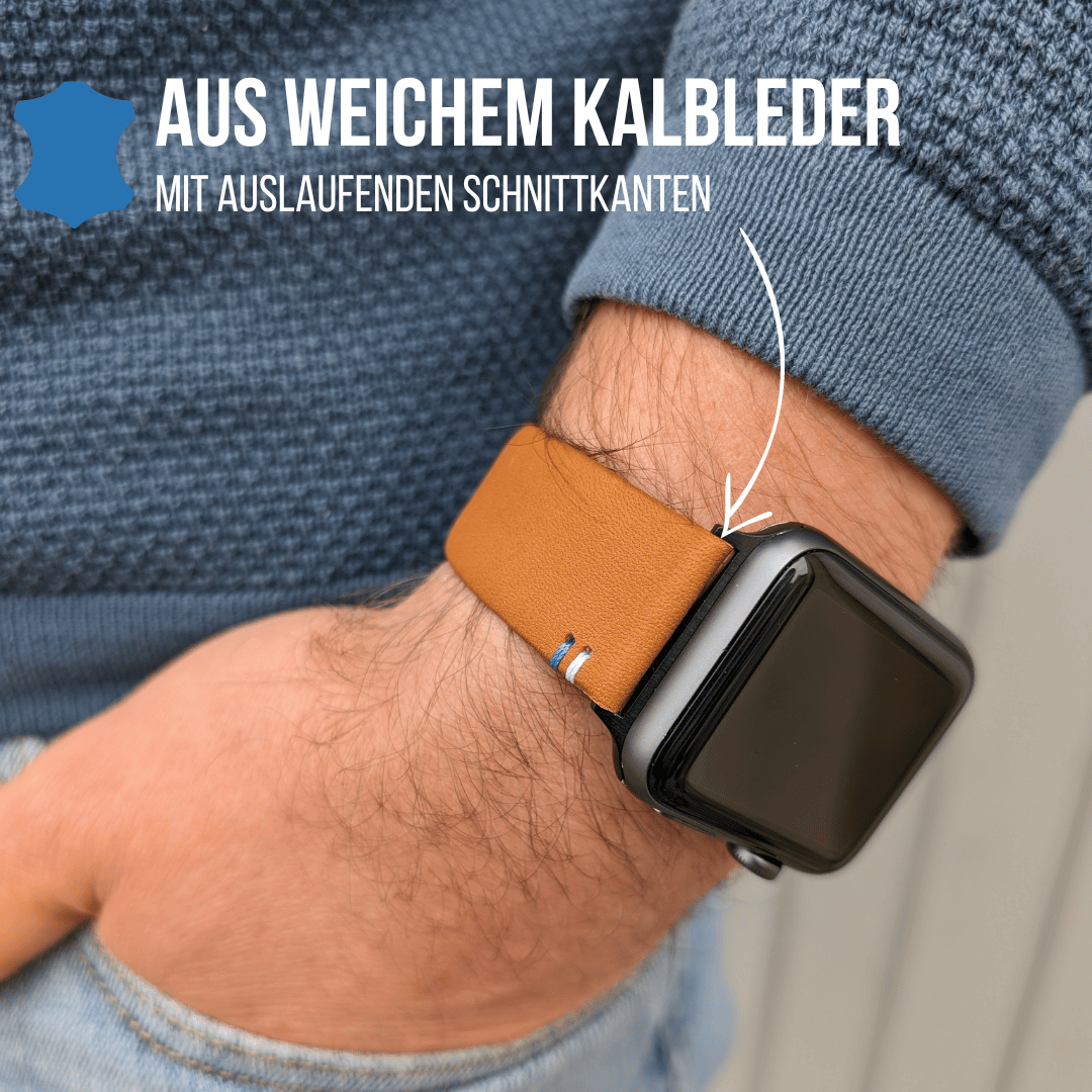 Armband für die Apple Watch aus Kalbleder