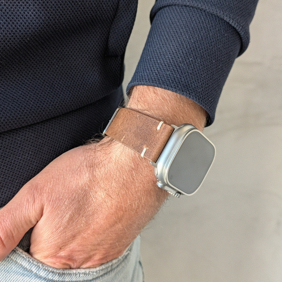 Limitiertes Wasserfestes Heinen Leder Armband für Apple Watch