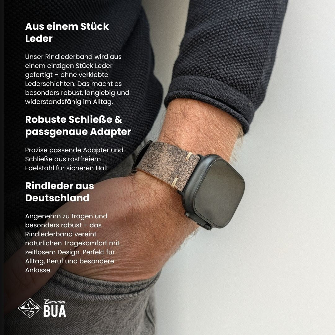 Rindleder Band für Apple Watch
