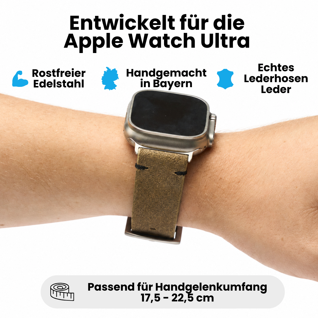 Lederhosenleder Armband für Apple Watch
