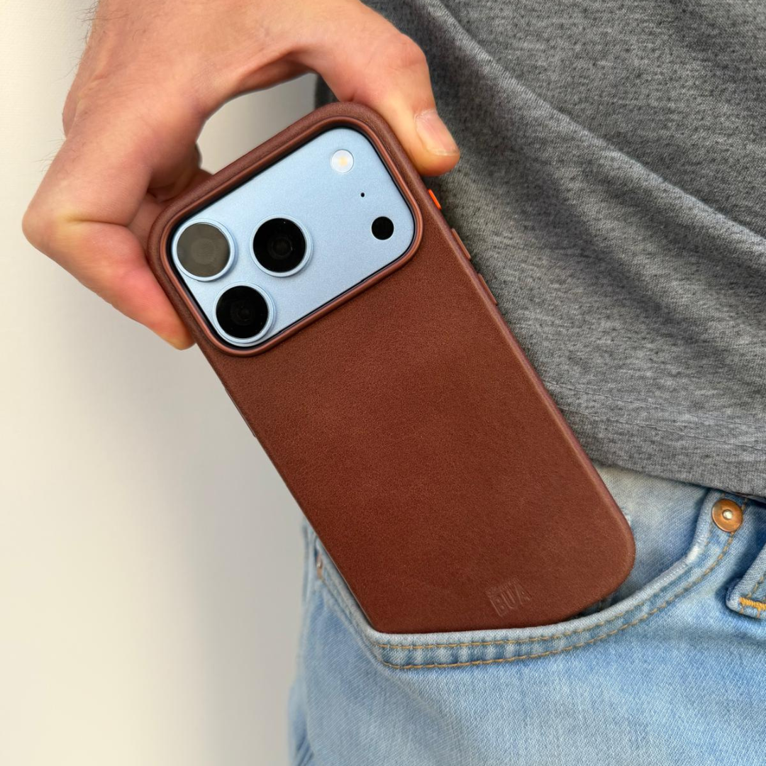 Leder Hülle für iPhone 18 mit MagSafe