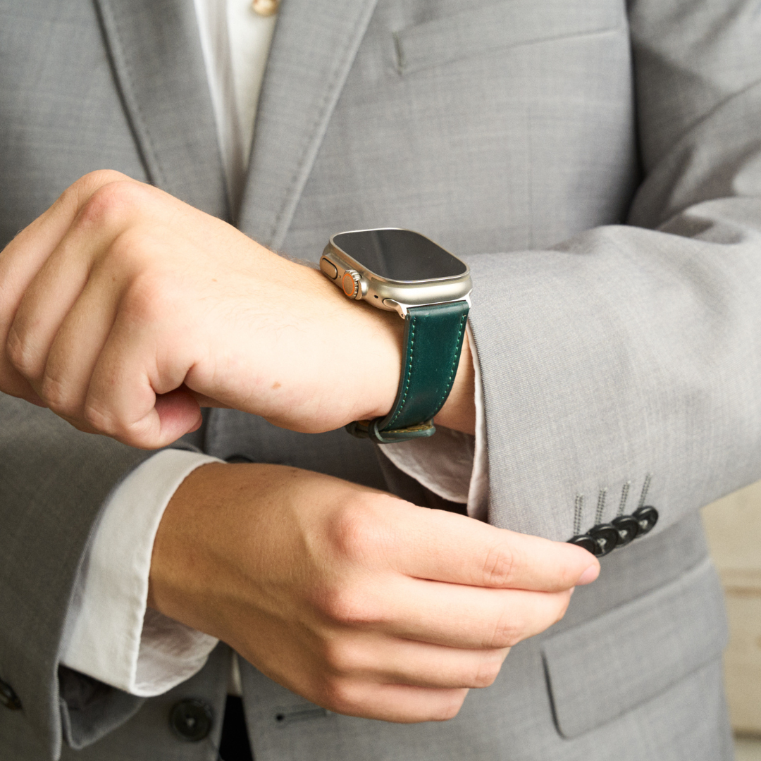 Shell Cordovan Lederband für die Apple Watch