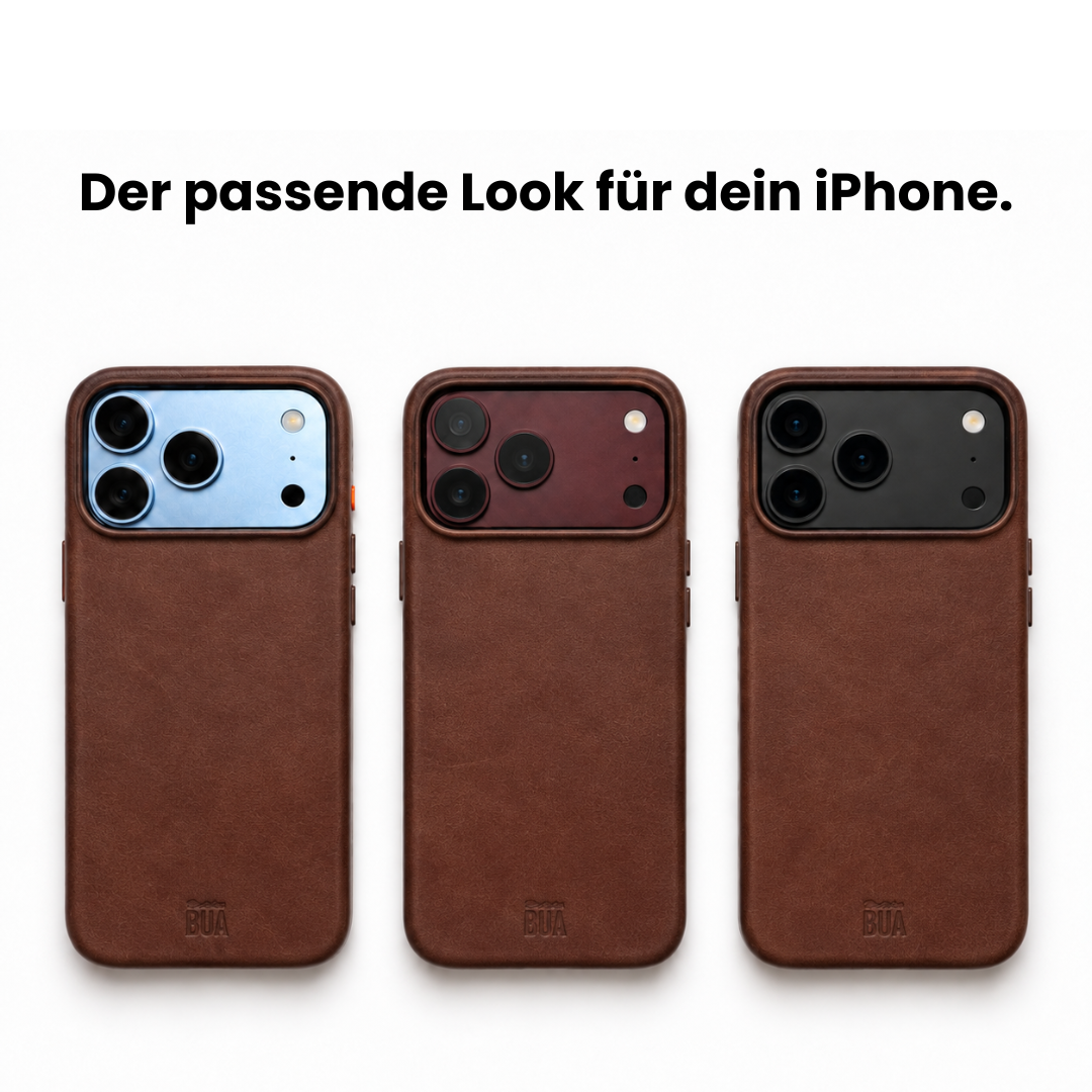 Leder Hülle für iPhone 18 mit MagSafe
