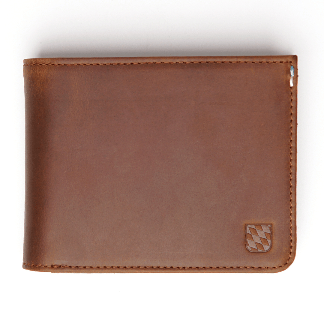 Geldbeutel aus Echtleder mit Münzfach