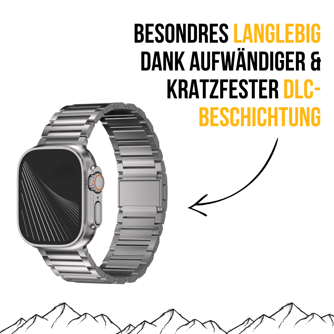Titan Armband für Apple Watch Ultra mit Magnetverschluss