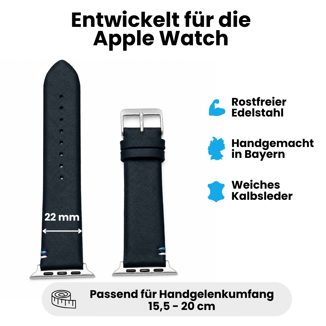 Damen Armband für die Apple Watch aus Kalbleder