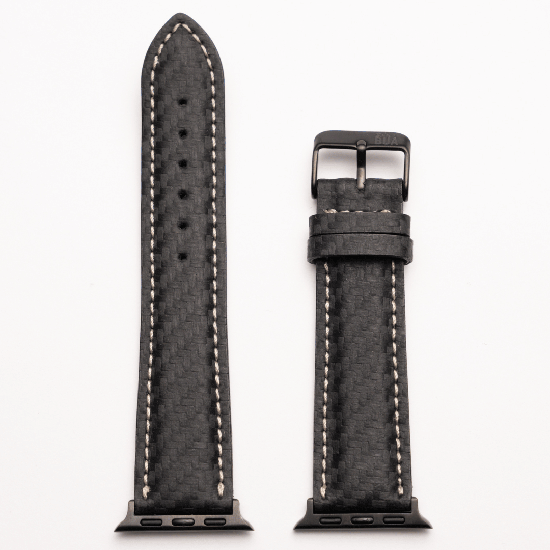 Damen Armband für die Apple Watch aus Rindleder | Carbon