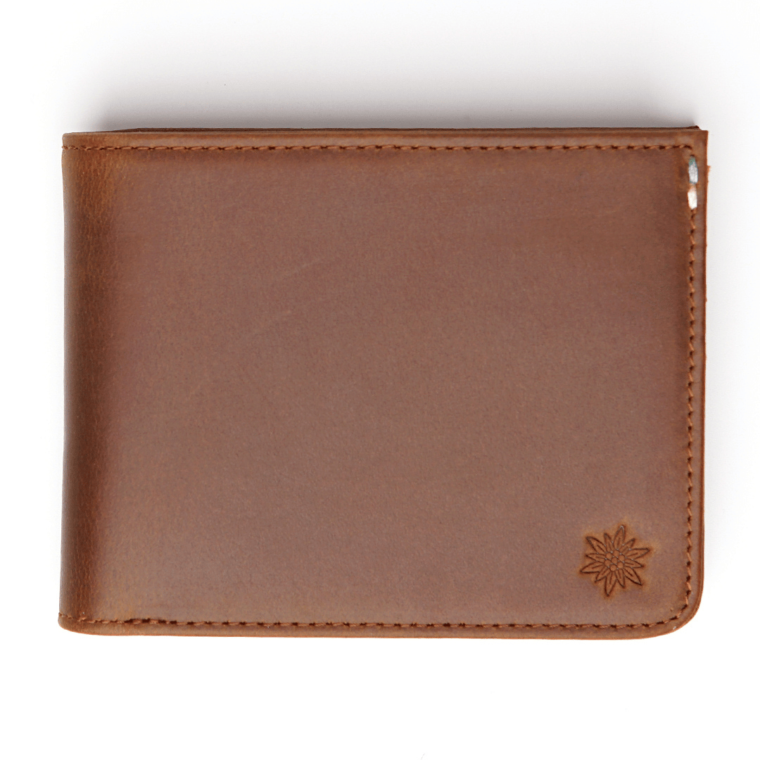 Geldbeutel aus Echtleder mit Münzfach